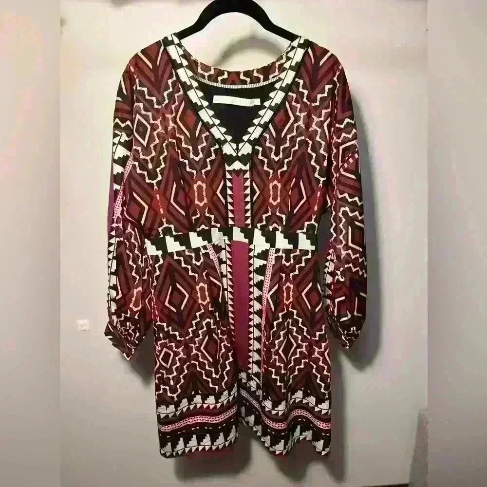 Marie Oliver Aztec Dress. Size M - Picture 1 of 4